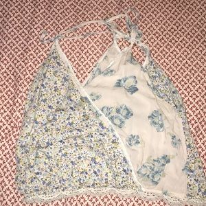 MULTI PRINT FLORAL halter top🌼🌸🌻